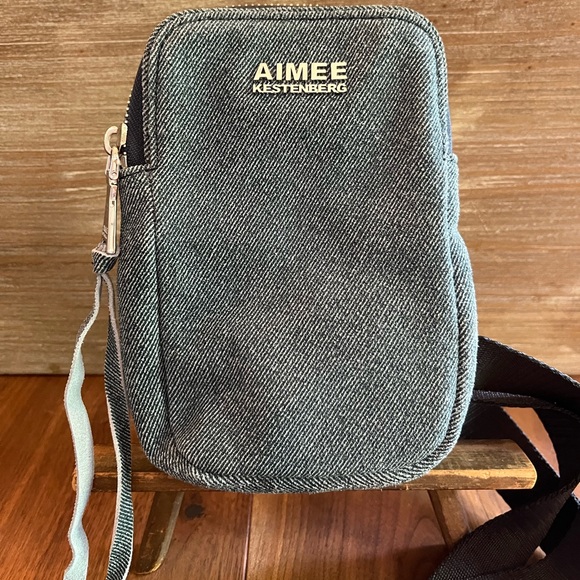 Aimee Kestenberg Denim Printed Leather Crossbody - Picture 2 of 7